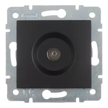 Розетка телевизионная Lezard Karina встраиваемая черный бархат (707-4288-130)