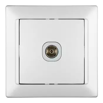 Розетка телевизионная Svet Стиль встраиваемая серебро (EV 0365-4118)