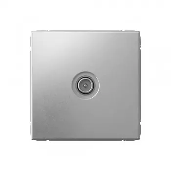 Розетка телевизионная Systeme Electric ArtGallery встраиваемая алюминий 1DB (GAL000391)