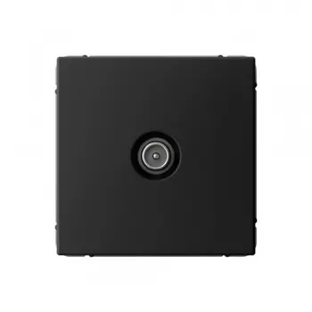 Розетка телевизионная Systeme Electric ArtGallery встраиваемая карбон 1DB (GAL001091)