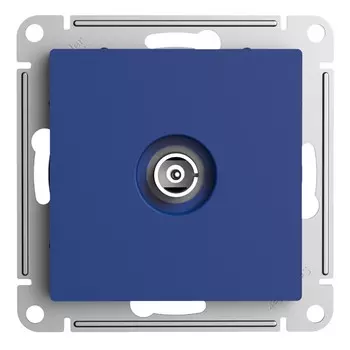 Розетка телевизионная Systeme Electric AtlasDesign встраиваемая аквамарин (ATN001193)