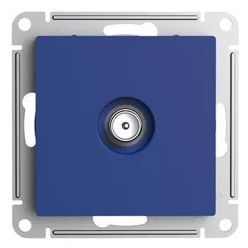 Розетка телевизионная Systeme Electric AtlasDesign встраиваемая аквамарин (ATN001191)