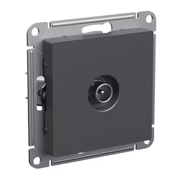 Розетка телевизионная Systeme Electric AtlasDesign встраиваемая базальт (ATN001491)