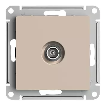 Розетка телевизионная Systeme Electric AtlasDesign встраиваемая песочная (ATN001291)