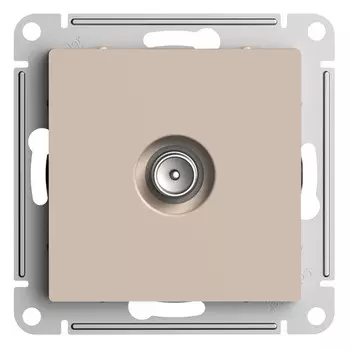 Розетка телевизионная Systeme Electric AtlasDesign встраиваемая песочная (ATN001293)