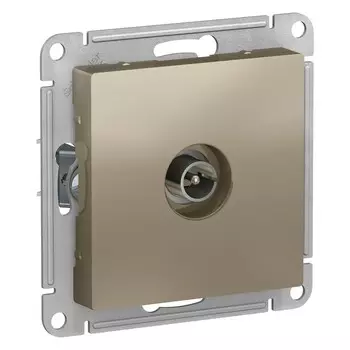 Розетка телевизионная Systeme Electric AtlasDesign встраиваемая шампань (ATN000593)