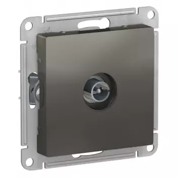 Розетка телевизионная Systeme Electric AtlasDesign встраиваемая сталь (ATN000993)