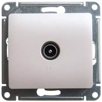 Розетка телевизионная Systeme Electric Glossa оконечная встраиваемая перламутр (GSL000691)