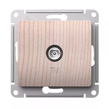 Розетка телевизионная Systeme Electric Glossa встраиваемый сосна (SE GSL001593)