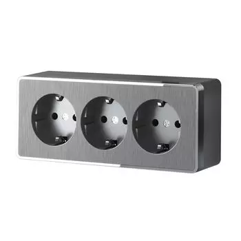Розетка Werkel Gallant накладная графит со шторками (a052595)
