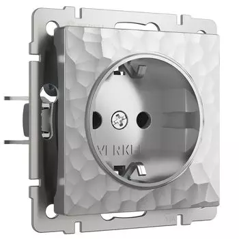 Розетка Werkel Hammer встраиваемая серебряная (a052073)