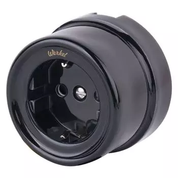 Розетка Werkel накладная черная (a051453)