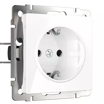 Розетка Werkel встраиваемая белая (a051127)