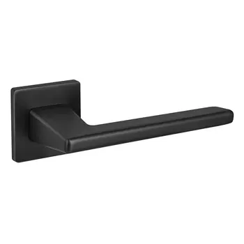 Ручка дверная Fuaro Prime BL-24 квадратная розетка черная (44291)