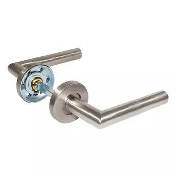Ручка дверная Fuaro DSS-0204-19 для противопожарной двери круглая розетка нержавеющая сталь (43135)