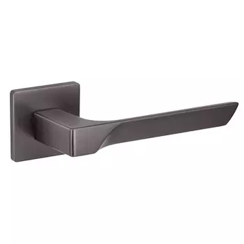 Ручка дверная Fuaro Fly GR-23 квадратная розетка графит (44411)