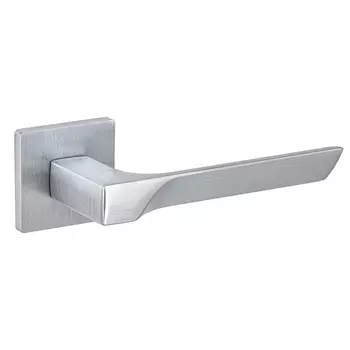 Ручка дверная Fuaro Fly SSC-16 квадратная розетка сатинированный хром (44403)