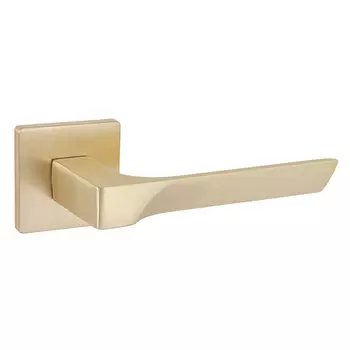 Ручка дверная Fuaro SSG-39 квадратная розетка сатинированное золото (45885)