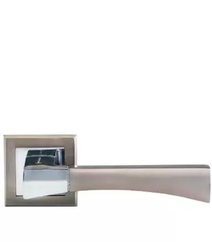 Ручка дверная Palladium City A Trevi SN/CP квадратная розетка матовый никель/хром