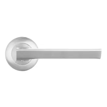 Ручка дверная Punto Blade круглая розетка сатинированный хром