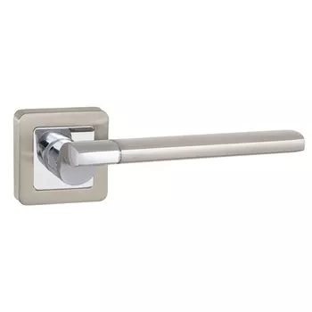 Ручка дверная Punto Galaxy квадратная розетка матовый никель/хром