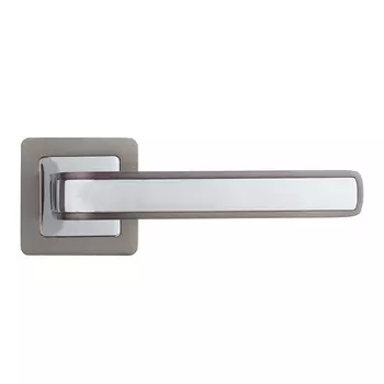 Ручка дверная Punto Nova квадратная розетка графит/хром