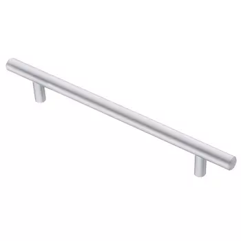 Ручка-рейлинг мебельная Kerron Metallic 220 мм металлическая матовый хром (R-3020-160 SC)