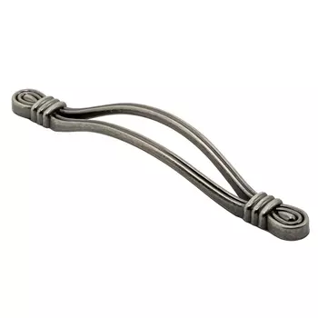 Ручка-скоба мебельная Kerron Classic 170 мм металлическая черненый старинный цинк (RS-101-128 BAZ)