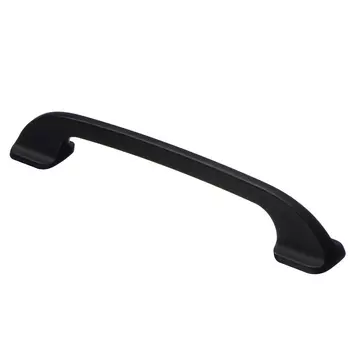 Ручка-скоба мебельная Kerron Metallic 170 мм металлическая черная матовая (S-2470-128 BL)