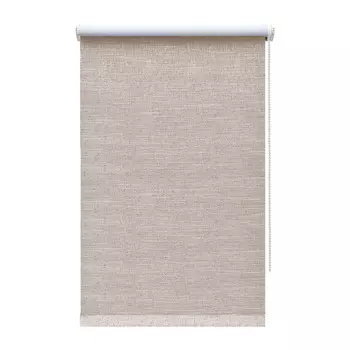 Рулонная штора блэкаут 100х160 см Decofest Каролина коричневая