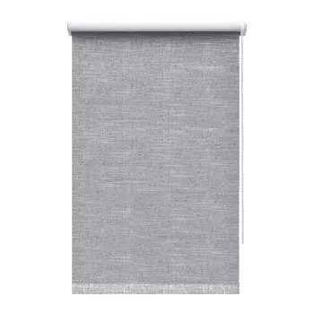 Рулонная штора блэкаут 100х160 см Decofest Каролина серая