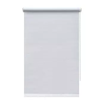 Рулонная штора блэкаут 120х160 см Decofest Каролина белая