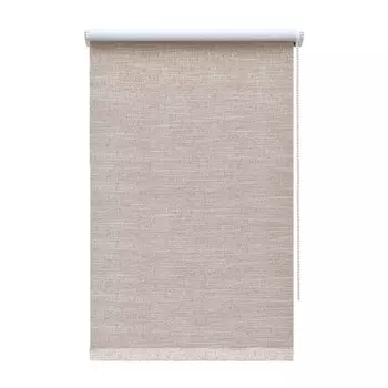 Рулонная штора блэкаут 160х175 см Decofest Каролина коричневая