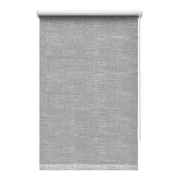 Рулонная штора блэкаут 160х175 см Decofest Каролина серая