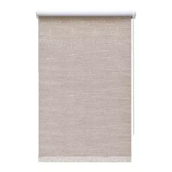 Рулонная штора блэкаут 180х175 см Decofest Каролина коричневая