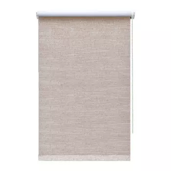 Рулонная штора блэкаут 50х160 см Decofest Каролина коричневая