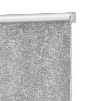 Рулонная штора блэкаут 60х160 см Decofest Марбл мини серая