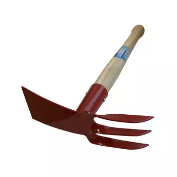 Рыхлитель Инструм-Агро 3 зуба с деревянной ручкой (011001)