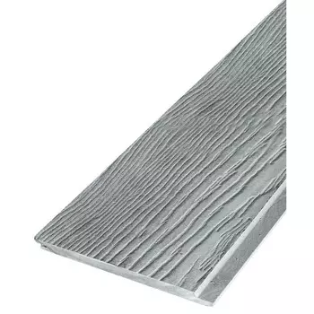 Сайдинг фиброцементный Фибратек Click 3000х190 мм серый под покраску КПП