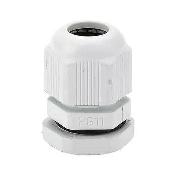 Сальник Dekraft PG 11 для кабеля диаметром 5-11 мм IP55 пластиковый белый (20 шт.) (32152DEK)