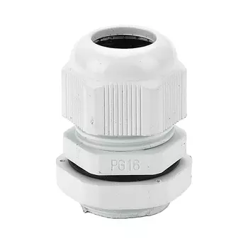 Сальник Dekraft PG 16 для кабеля диаметром 6-13 мм IP55 пластиковый белый (20 шт.) (32154DEK)