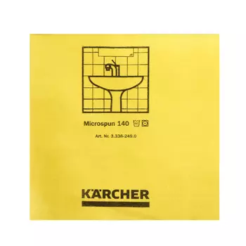 Салфетка из микроволокна 38х38 см Karcher Microspun (10 шт.) желтая