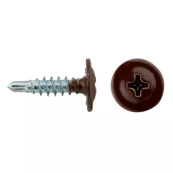 Саморезы клопы 16x4,2 мм с буром Daxmer (20 шт.) коричневый RAL 8017