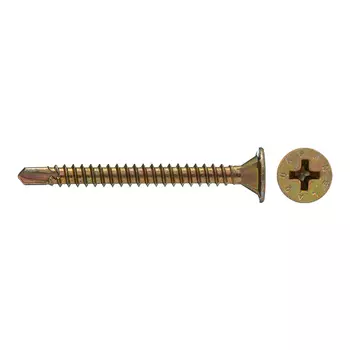 Саморезы универсальные для аквапанелей 39x3,9 мм SB Кнауф желтые (250 шт.)