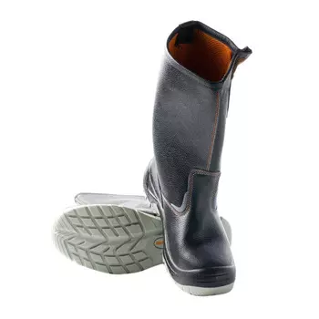 Сапоги кожаные с защитным подноском и стелькой размер 44 черные Мистраль SJ9133-S (104334)