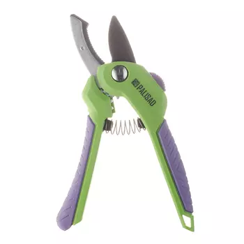 Секатор плоскостной Palisad с двухкомпонентными рукоятками шестеренчатый привод (60531)