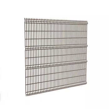 Секция заборная 3D 2030х2500 мм d3 мм ячейка 55х200 мм коричневая RAL 8017 Ювента