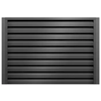 Секция заборная жалюзи Milan 2000х2500 мм графитовый серый RAL 7024 Grand Line