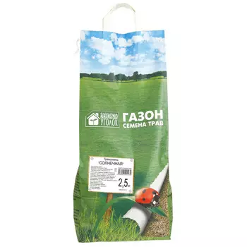 Семена газонной травы смесь Солнечная Зеленый Уголок 2,5 кг