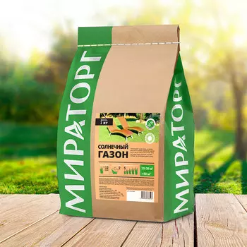 Семена газонной травы Солнечный газон Мираторг 1 кг
